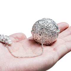 Handcrafted 999 Fine Silver Tea Filter Ball 1