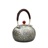 Handcrafted 999 Fine Silver Teapot 2