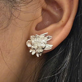 Handcrafted 999 Sterling Silver Earring 10
