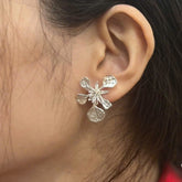 Handcrafted 999 Sterling Silver Earring 13