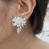 Handcrafted 999 Sterling Silver Earring 14