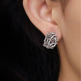 Handcrafted 999 Sterling Silver Earring 53