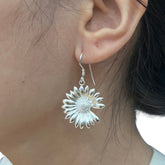 Handcrafted 999 Sterling Silver Earring 55