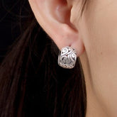 Handcrafted 999 Sterling Silver Earring 56