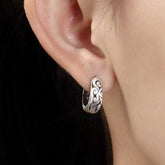 Handcrafted 999 Sterling Silver Earring 57