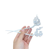 Handcrafted 999 Sterling Silver Hair Stick 2