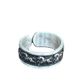 Handcrafted 999 Sterling Silver Ring 22