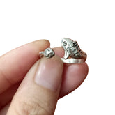Handcrafted 999 Sterling Silver Ring 48