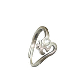 Handcrafted 999 Sterling Silver Ring 58