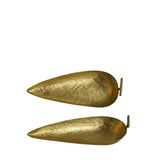 Handcrafted Bamboo Leaf Shaped Plate Made Of Pure Copper