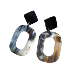 Handcrafted Buffalo Horn Earring 3