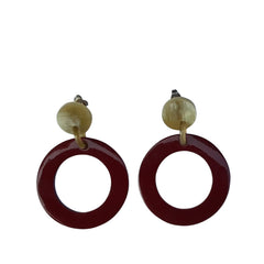 Handcrafted Buffalo Horn Earring 45