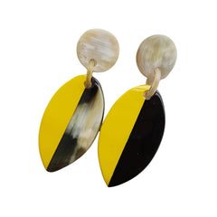 Handcrafted Buffalo Horn Earring 7
