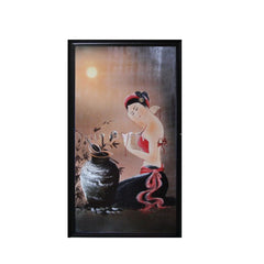 Handcrafted Ceramic Paintings Of A Girl