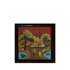 Handcrafted Ceramic Paintings With Countryside Motifs