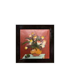 Handcrafted Ceramic Paintings With Flower Vase Pattern 2