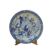 Handcrafted Ceramic Plate of Eighteen Arhats