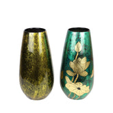Handcrafted Lotus Pattern Lacquered Ceramic Vase 1
