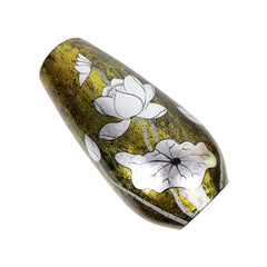 Handcrafted Lotus Pattern Lacquered Ceramic Vase 1