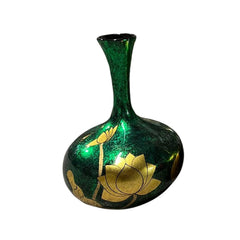 Handcrafted Lotus Pattern Lacquered Ceramic Vase 3