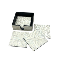 Handcrafted Mother Of Pearl Coasters 1
