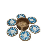 Handcrafted Mother Of Pearl Coasters 2