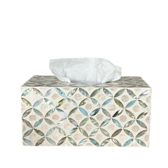 Handcrafted Mother Of Pearl Tissue Box 2