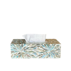 Handcrafted Mother Of Pearl Tissue Box 3
