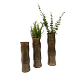 Handcrafted Pure Copper Bamboo Tube Vase