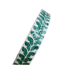 Handcrafted Round Tray With Mother Of Pearl Inlay 2