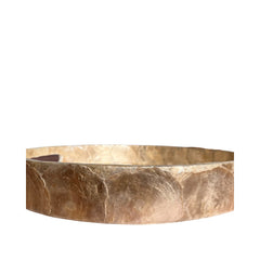 Handcrafted Round Tray With Mother Of Pearl Inlay 3