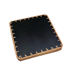 Handcrafted Square Tray Rattan Tray With Mother Of Pearl Inlay 2