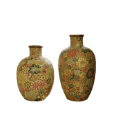Handcrafted Vase With Carved Floral Motifs