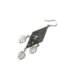 Handcrafted 999 Fine Silver Earring 16