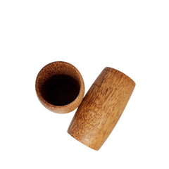 Handleless Coconut Wood Cup