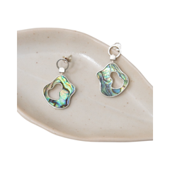 Handmade Silver Asteroid Earrings