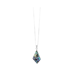 Handmade Silver Triangle Necklace & Earrings