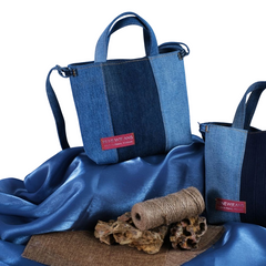 Handmade Upcycled Denim 3 Color Handbag