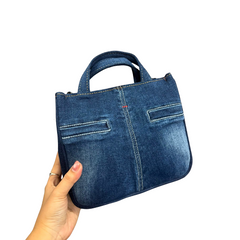 Handmade Upcycled Denim Bag 1