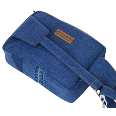 Handmade Upcycled Denim Boxy Fanny Pack