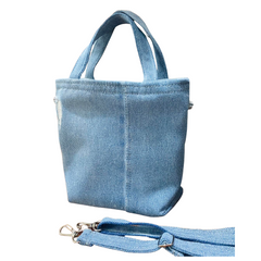 Handmade Upcycled Denim Crossbody Bag