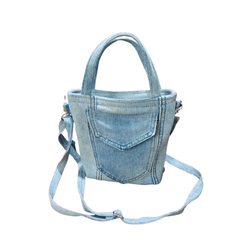 Handmade Upcycled Denim Crossbody Bag