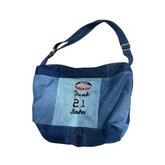 Handmade Upcycled Denim Crossbody Bag