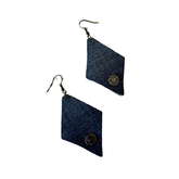 Handmade Upcycled Denim Earring 1