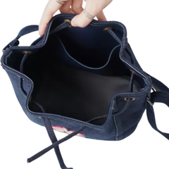 Handmade Upcycled Denim Embroidered Bag