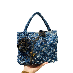 Handmade Upcycled Denim Hand Bag