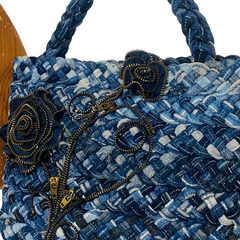 Handmade Upcycled Denim Hand Bag