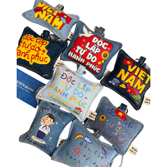 Handmade Upcycled Denim Key Chain