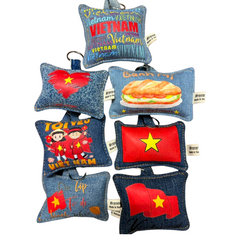 Handmade Upcycled Denim Key Chain