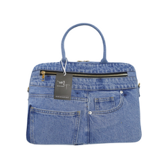 Handmade Upcycled Denim Laptop Bag